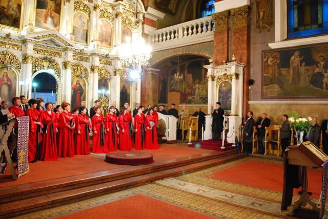Corul „Armonia” a concertat în Catedrala Veche din Arad