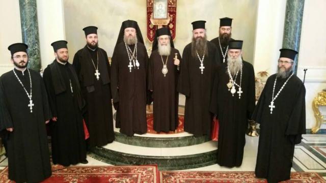 Delegaţia Patriarhiei Române s-a întâlnit cu Patriarhul Ierusalimului