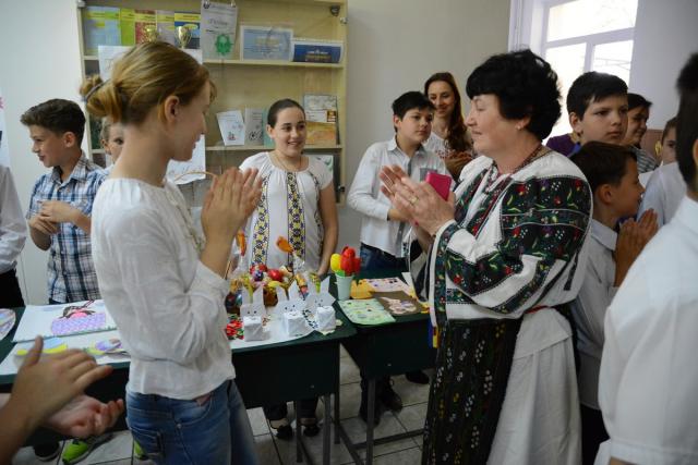 Talentul şcolarilor de la „Ion Ghica”, expus la „Târgul de Paşti”