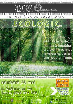 Campanie de voluntariat ecologic, în cadrul ASCOR Timişoara