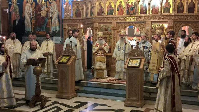 Ierarhi, preoți și credincioși, la pomenirea Episcopului Ioachim Mareș