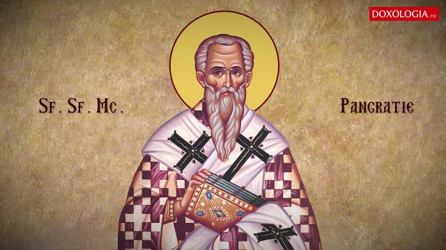 Troparul Sfântului Sfințit Mucenic Pangratie, Episcopul Taorminei