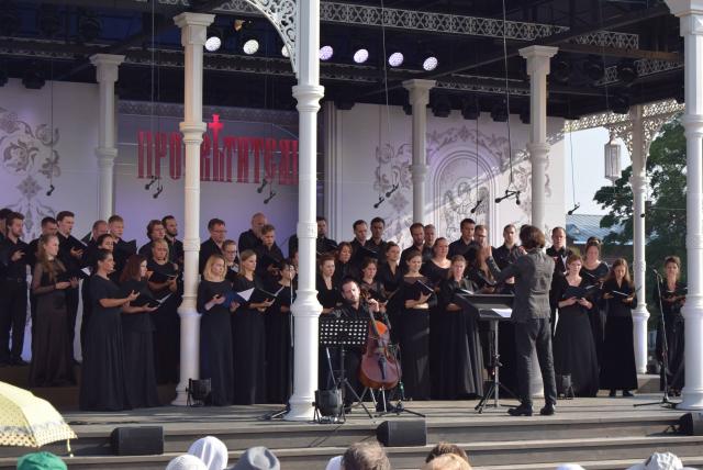 Corul Byzantion la Festivalul de la Mănăstirea Valaam, Rusia