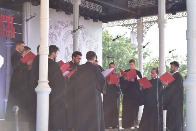 Corul Byzantion la Festivalul de la Mănăstirea Valaam, Rusia