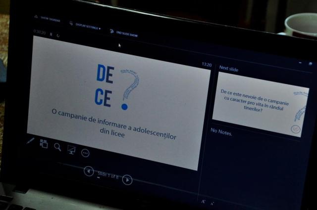 Program de informare a adolescenților din județul Neamț desfășurat de Pro Vita Iași