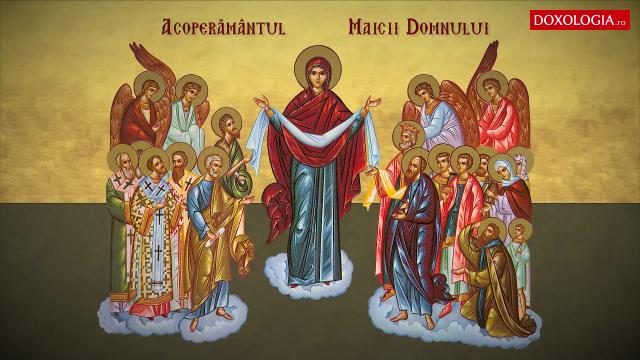 Troparul Acoperământului Maicii Domnului