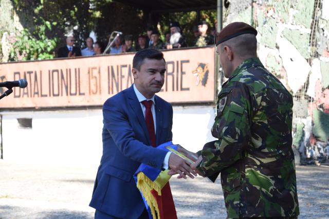 Slujbă de Te-Deum, la aniversarea a 22 de ani de la înfiinţarea Batalionului 151 Infanterie „Războieni”