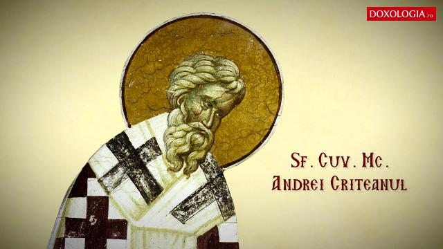 Troparul Sfântului Cuvios Mucenic Andrei Criteanul