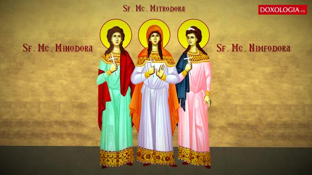 Troparul Sfintelor Mucenițe Minodora, Mitrodora și Nimfodora