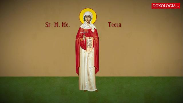 Troparul Sfintei Mari Mucenițe, întocmai cu apostolii, Tecla