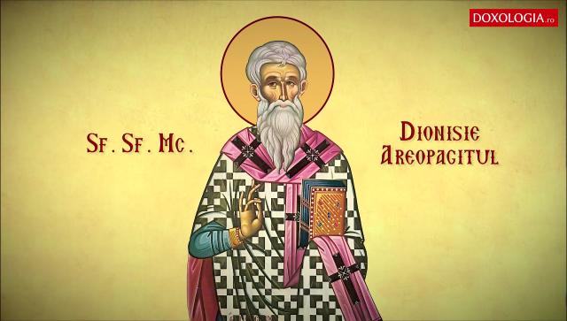 Troparul Sfântului Sfințit Mucenic Dionisie Areopagitul