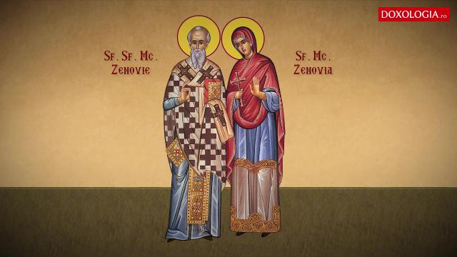 Troparul Sfântului Sfințit Mucenic Zenovie, Episcopul Ciliciei, și al Sfintei Mucenițe Zenovia, sora sa