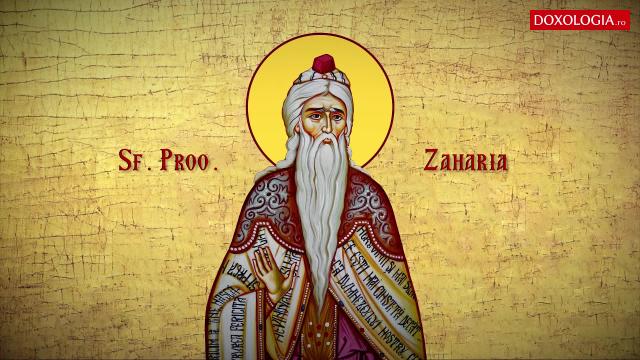 Troparul Sfântului Proroc Zaharia, tatăl Sfântului Ioan Botezătorul