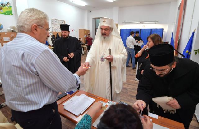 Patriarhul României a votat la București