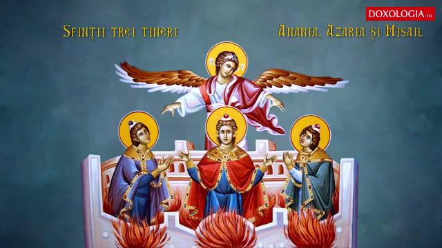 Troparul Sfântului Proroc Daniel și al Sfinților trei tineri: Anania, Azaria și Misail