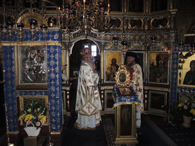 Liturghie arhierească și hirotonie întru ierodiacon, la Mănăstirea Sihla