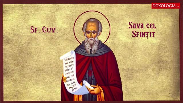 Troparul Sfântului Cuvios Sava cel Sfințit