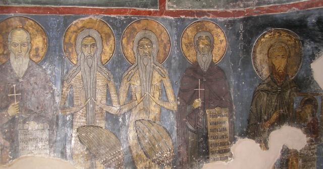 Sfinții Patericului: Onufrie, Macarie, Paisie