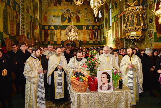 Mihai Eminescu pomenit la Schitul Vovidenia, la împlinirea a 167 de ani de la naștere