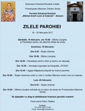 Zilele Parohiei „Sfântul Ierarh Leon al Cataniei” - Alcamo