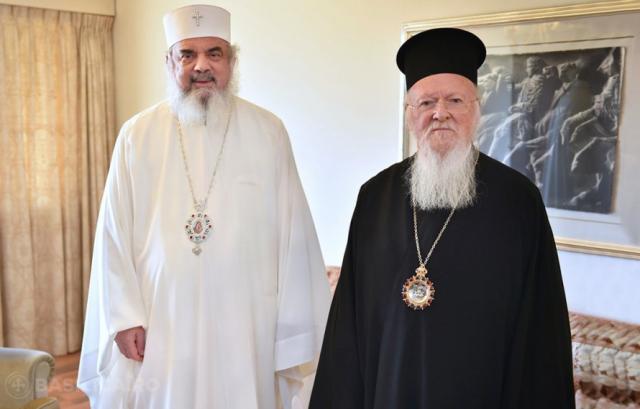 Patriarhul României a transmis felicitări Patriarhului Ecumenic, cu prilejul zilei sale de naştere