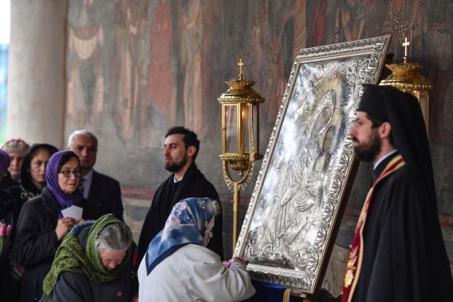 Credincioșii bucureșteni au adus cinstire icoanei „Iordănița” la Catedrala Patriarhală