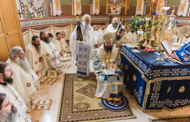 Hirotonii întru ieromonah și ierodiacon la hramul Mănăstirii Sihăstria Putnei