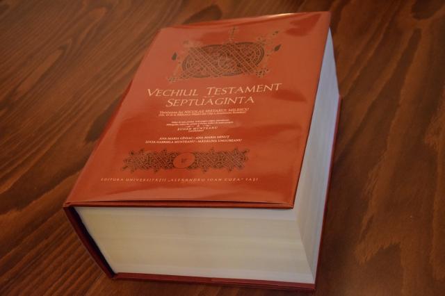 Lansarea volumului „Vechiul Testament - Septuaginta. Versiunea lui Nicolae Spătarul Milescu“