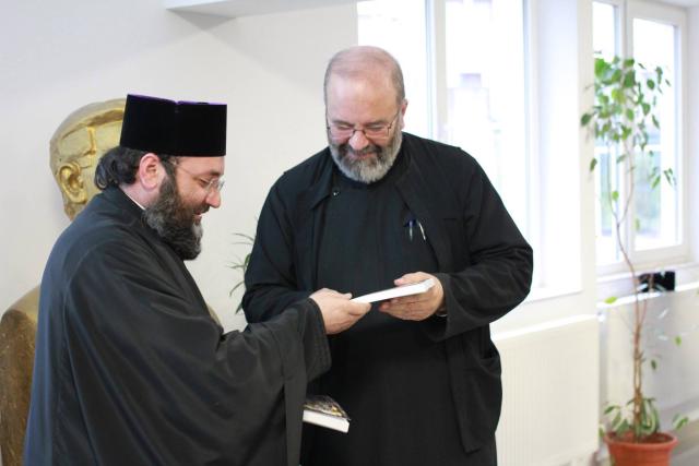 Conferinţă susţinută la Dorohoi de arhim. Mihail Daniliuc