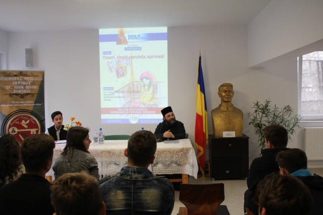 Conferinţă susţinută la Dorohoi de arhim. Mihail Daniliuc