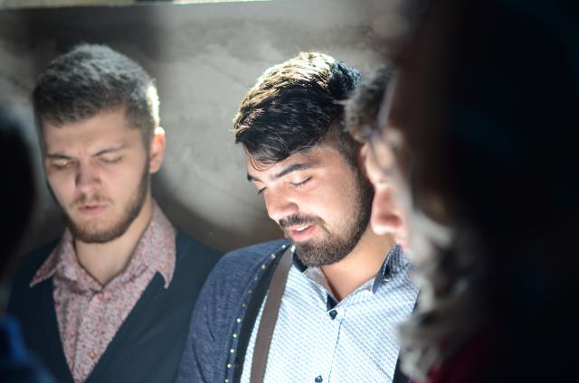 Tinerii ascoreni în misiune în satul Unguroaia
