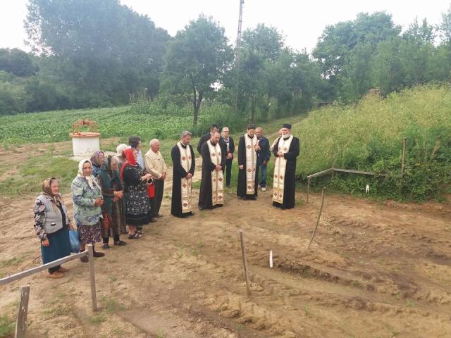 Sfinţire de loc pentru casă parohială, la Homiceni