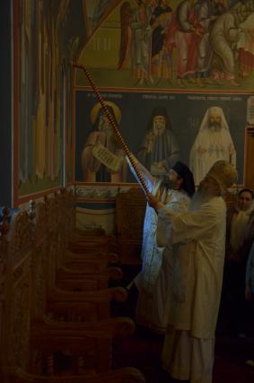 Pictura bisericii de la Mănăstirea Sângeap-Basaraba a fost sfinţită