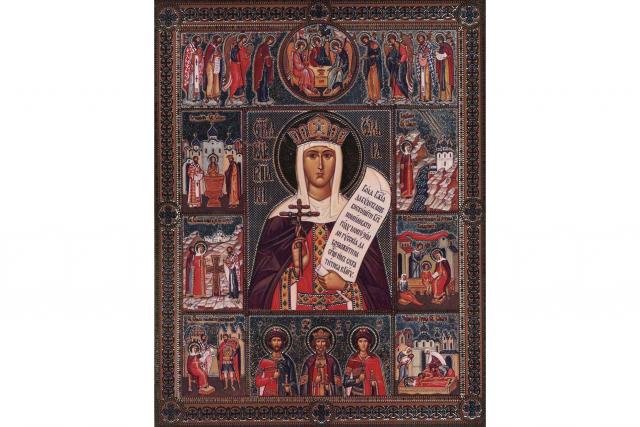 icoană cu Sfânta Olga, Împărăteasa Rusiei