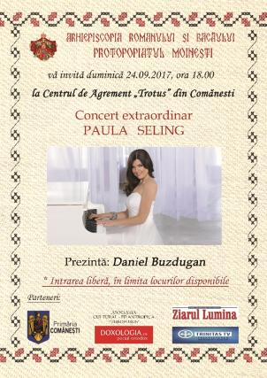Paula Seling va concerta la Comăneşti