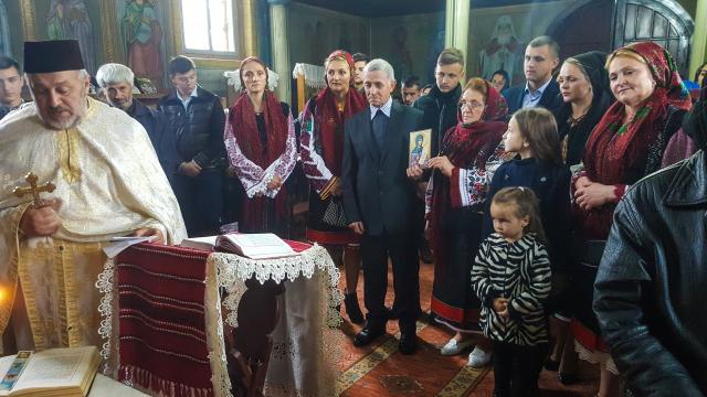 Aniversarea a 50 de ani de căsătorie a familiei Bujdei, în Parohia Vicovu de Sus - Est