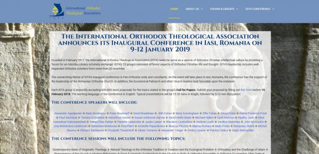 Conferința Asociației Teologice Ortodoxe Internaționale (IOTA) - Iași, 9-12 ianuarie 2019