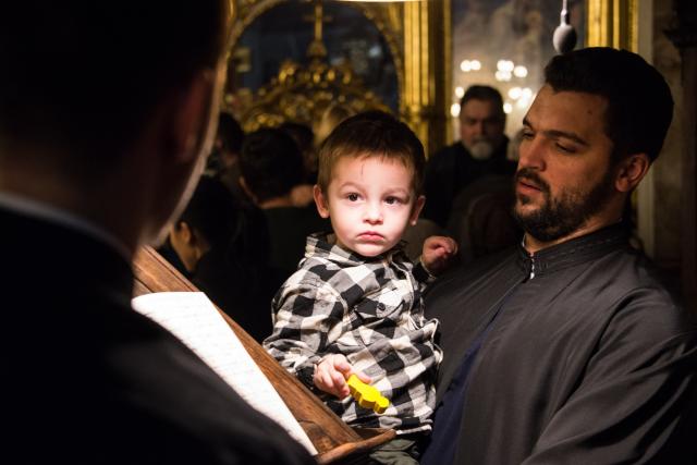 Sute de credincioși la Catedrala mitropolitană din Iași, în Prima Duminică din Postul Nașterii Domnului