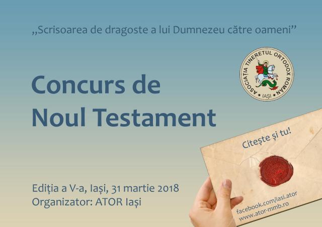 ATOR Iași - Concurs de Noul Testament pentru tineri