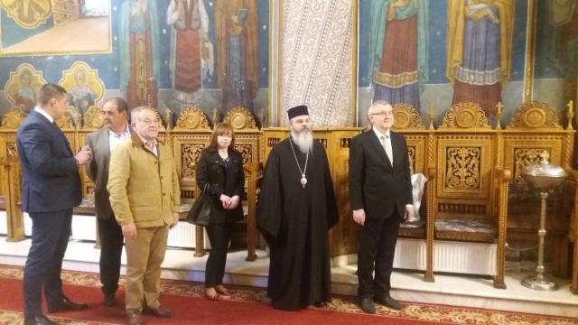 Ambasadorul Republicii Belarus în vizită la Episcopia Hușilor