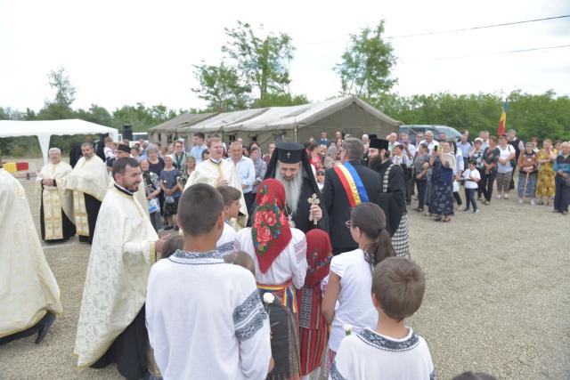 Punerea pietrei de temelie pentru noua biserică din Podul Jijiei