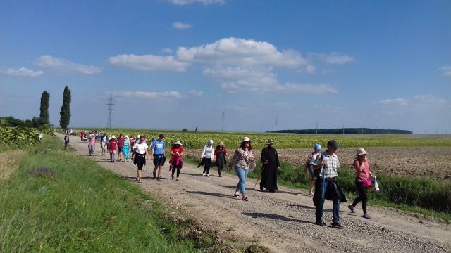 220 kilometri, parcurși de 160 de tineri în pelerinajul pedestru „Pe urmele Sfinților Nemțeni”