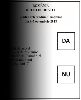 (Referendum) Ce votez? Cum va arăta buletinul de vot?