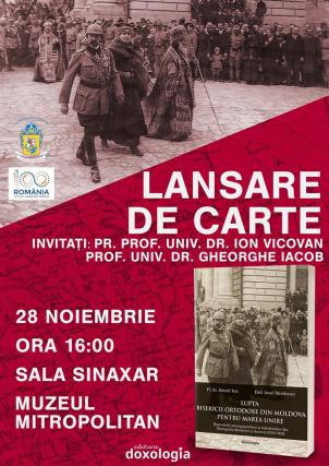 Comemorarea Unirii Bucovinei cu Patria Mamă în Arhiepiscopiile Iașilor și Sucevei și Rădăuților