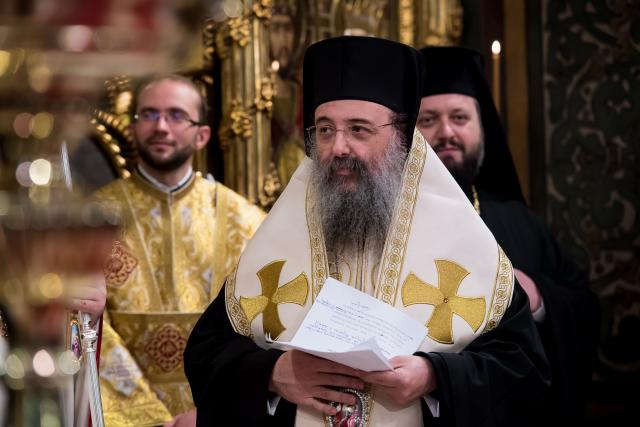 Mitropolitul Hrisostom de Patras a adresat un cuvânt de mulțumire Părintelui Patriarh Daniel