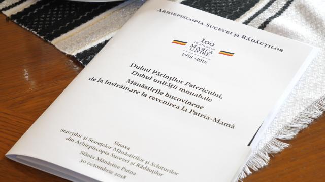 Sinaxa monahală a stareților și starețelor din Arhiepiscopia Sucevei și Rădăuților, dedicată unității monahale și Unirii din 1918