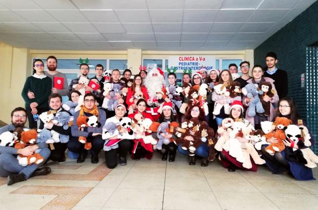Campania caritabilă „Moș Crăciun la copiii din spitale” a ASCOR Iași
