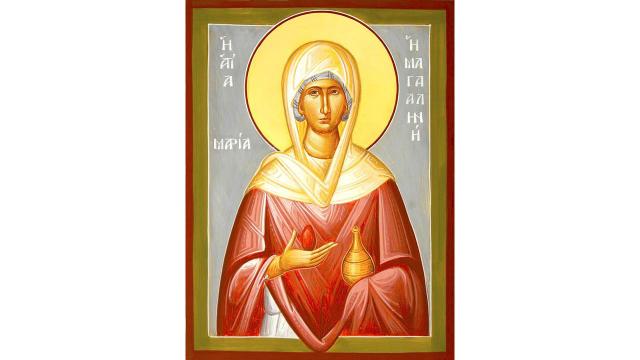Acatistul Sfintei Mironosiţe, întocmai cu Apostolii, Maria Magdalena