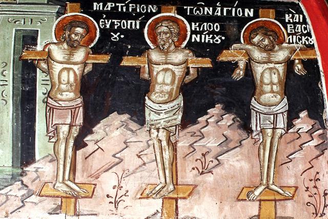 Sfinţii Mucenici Eutropie, Cleonic şi Vasilisc