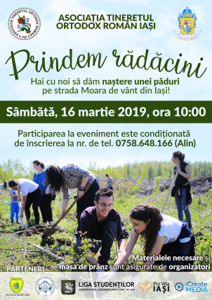 1000 de puieți vor fi plantați sâmbăta aceasta de voluntarii ATOR Iași